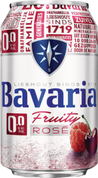 Bavaria 0.0% Fruity Rosé blikje van 0,33 liter